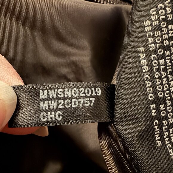 Marc New York Women Dark Brown Full Zip Down Parka Jacket XL Missing Hood & Belt - Picture 7 of 9